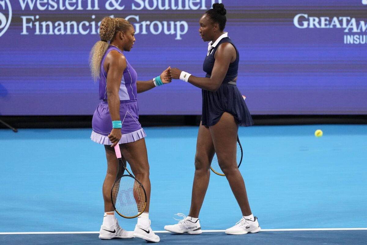 Serena Williams and Venus Williams Cincinnati Open doubles