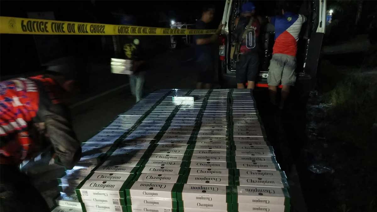 Cop, businessman arrested over P1.8-M smuggled cigarettes in Zambo Norte