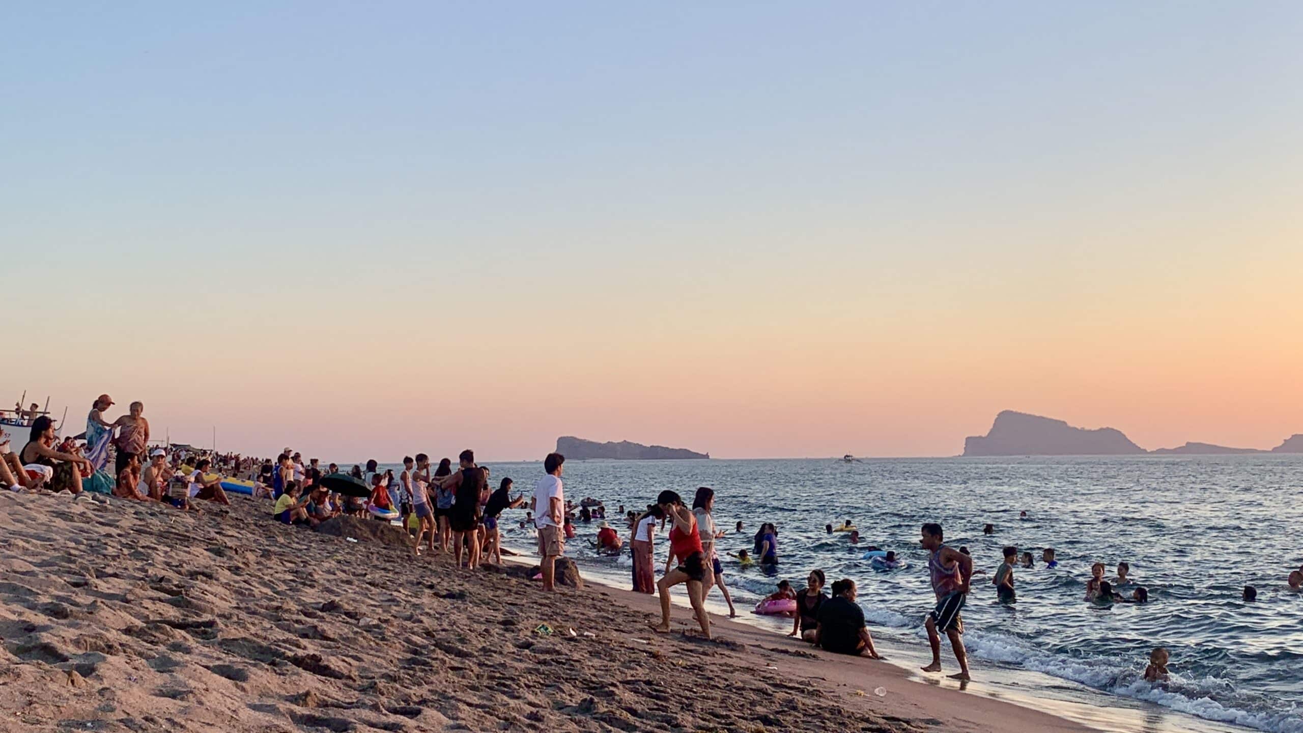 Holy Week crowds in Zambales coastal town swell to about 40,000