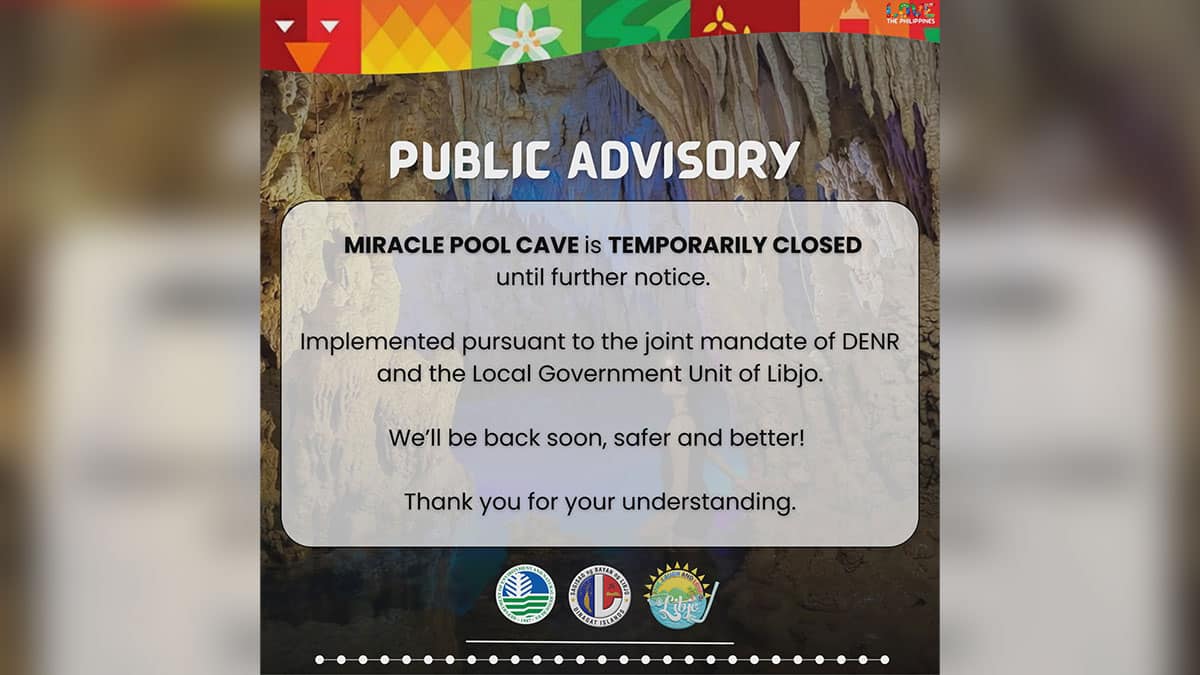 Pool cave in Dinagat temporary closed to visitors