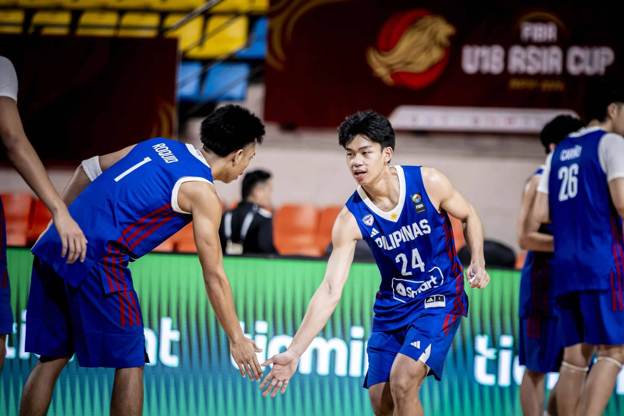 Gilas Pilipinas Youth's Jan Bennett Cagurungan during a game vs Chinese Taipei in the Fiba U18 Asia Cup