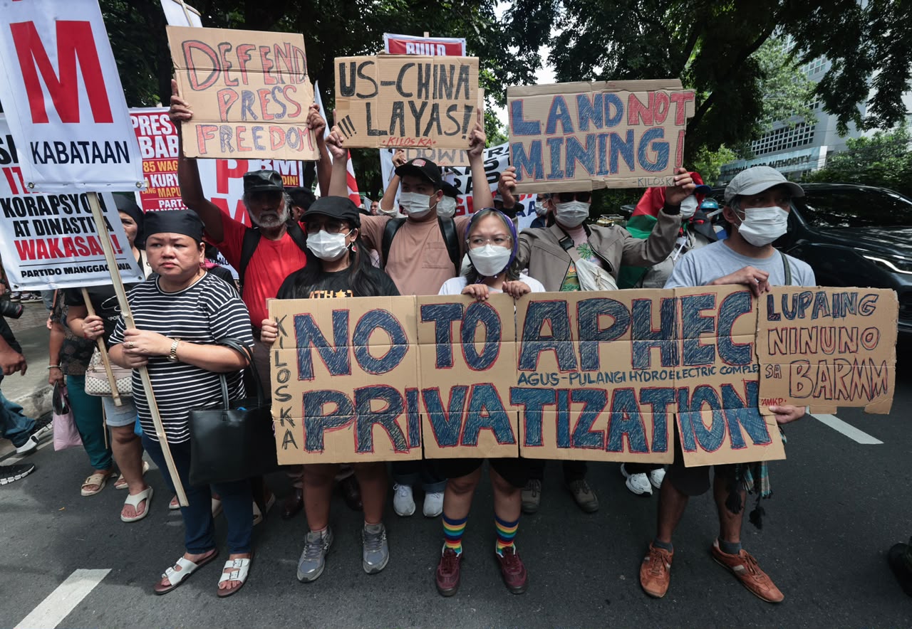 WATCH: Protest rally to greet Marcos’ Sona