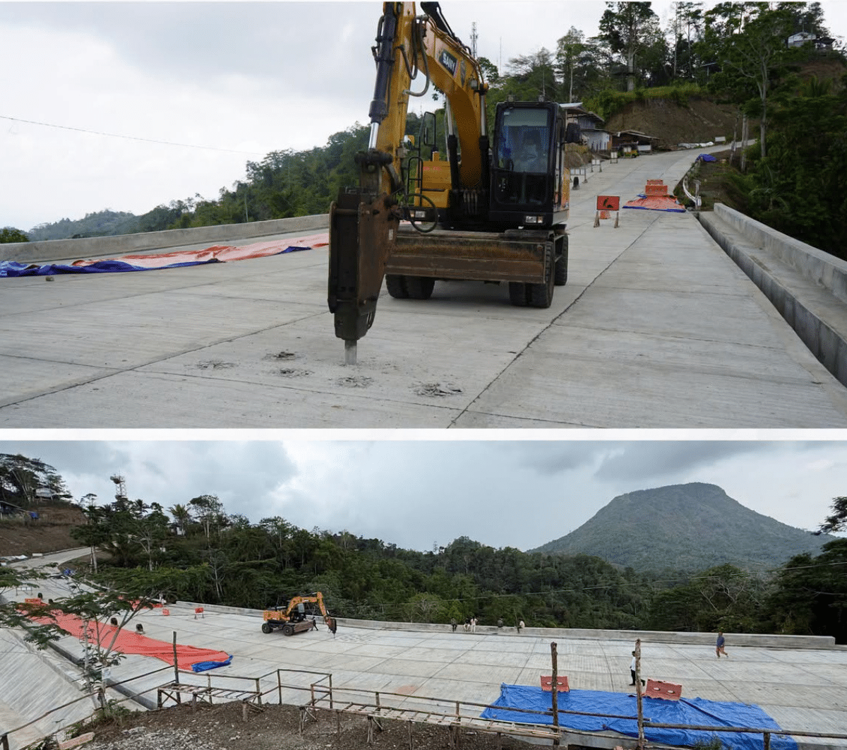 Newly paved road in Butuan torn up after cracks found