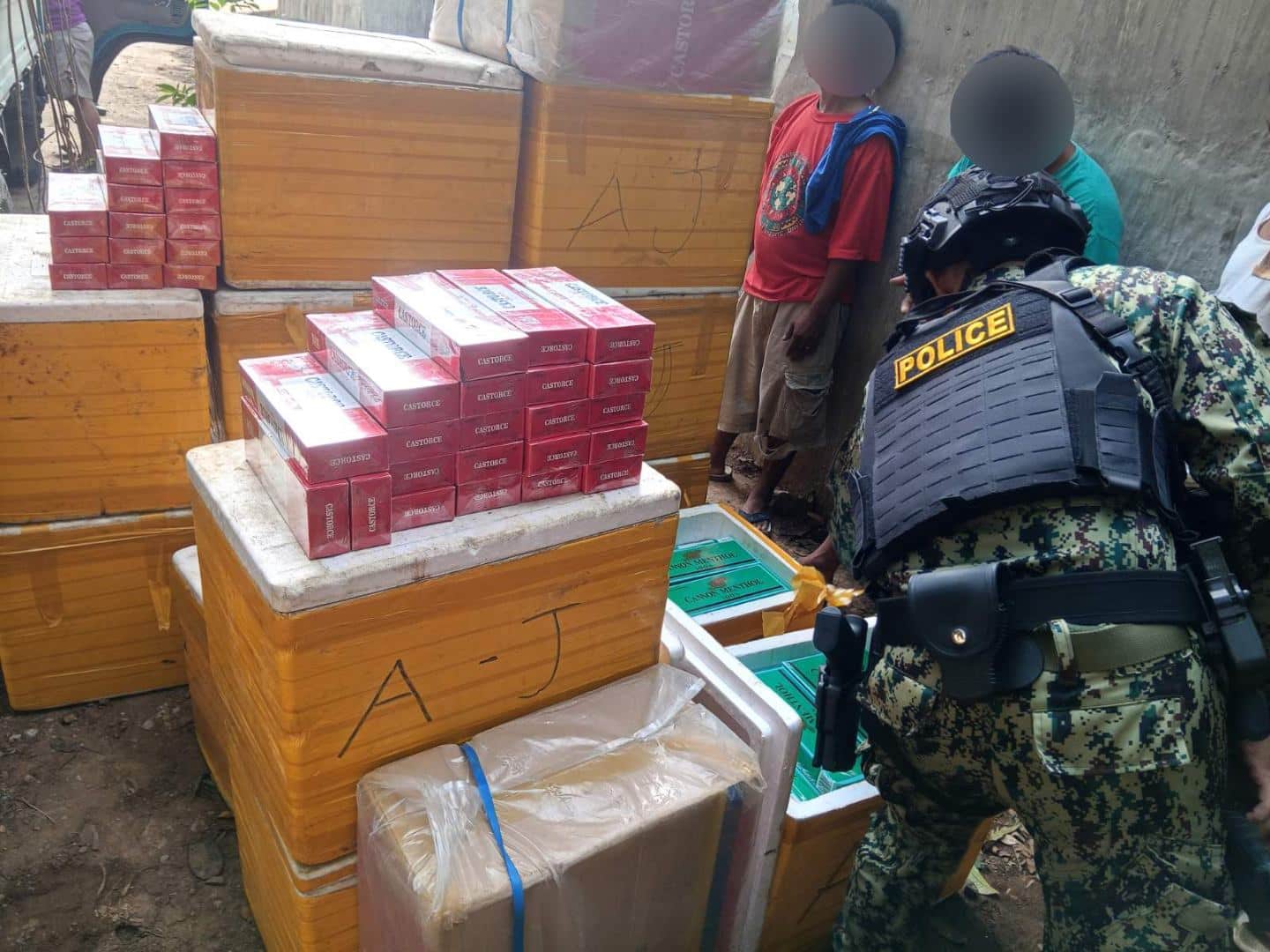 P2-M ‘smuggled’ cigarettes in ice boxes seized in Lanao Norte