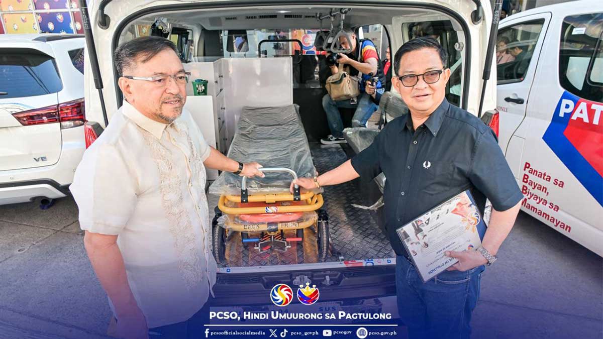 PCSO provides patient transport vehicles to Albay amid Mayon unrest