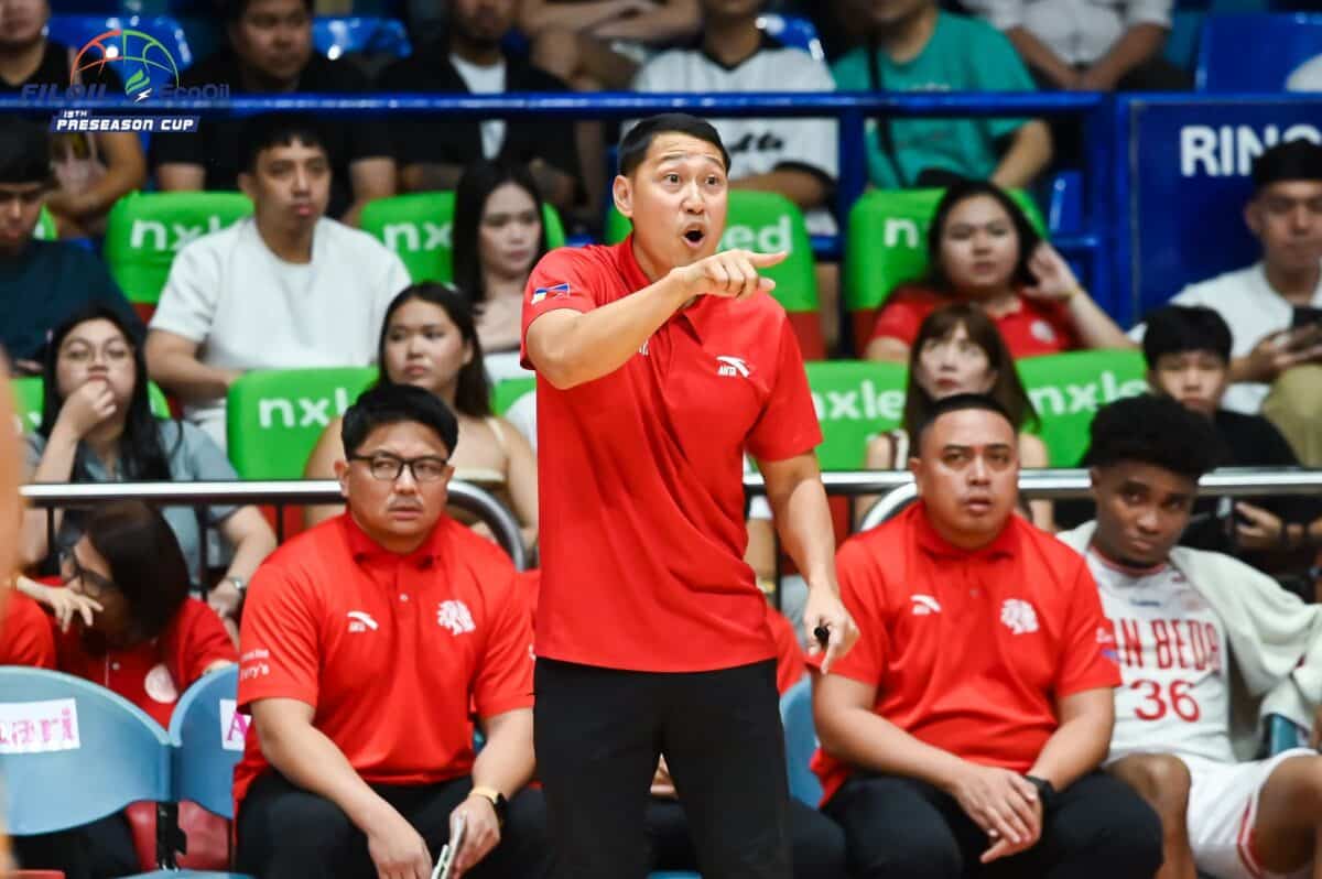 San Beda Red Lions coach Yuri Escueta