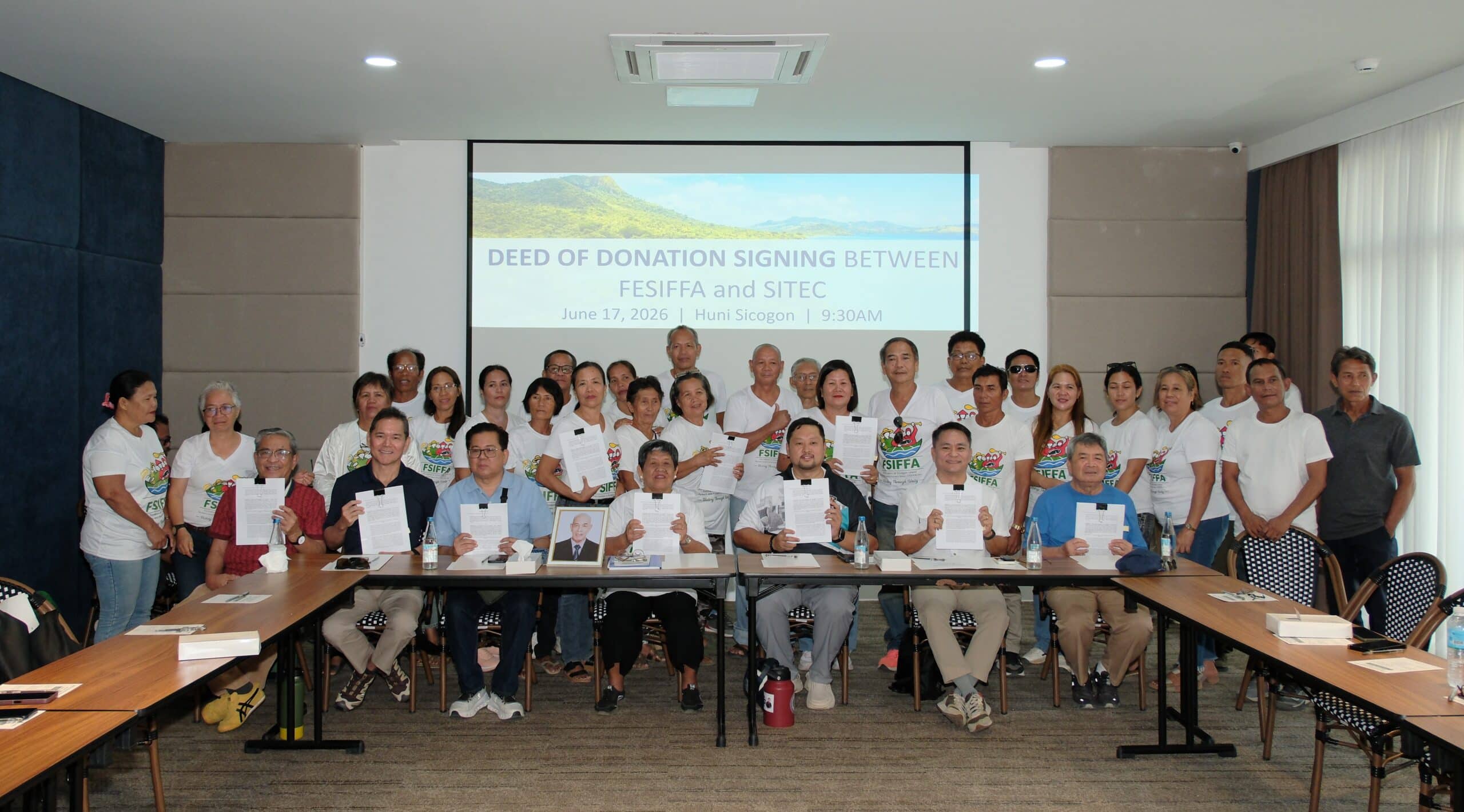 ALI formalizes 63-hectare land donation for Sicogon families