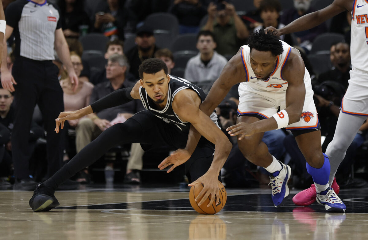 Victor Wembanyama Spurs vs Knicks 2026 NBA Finals