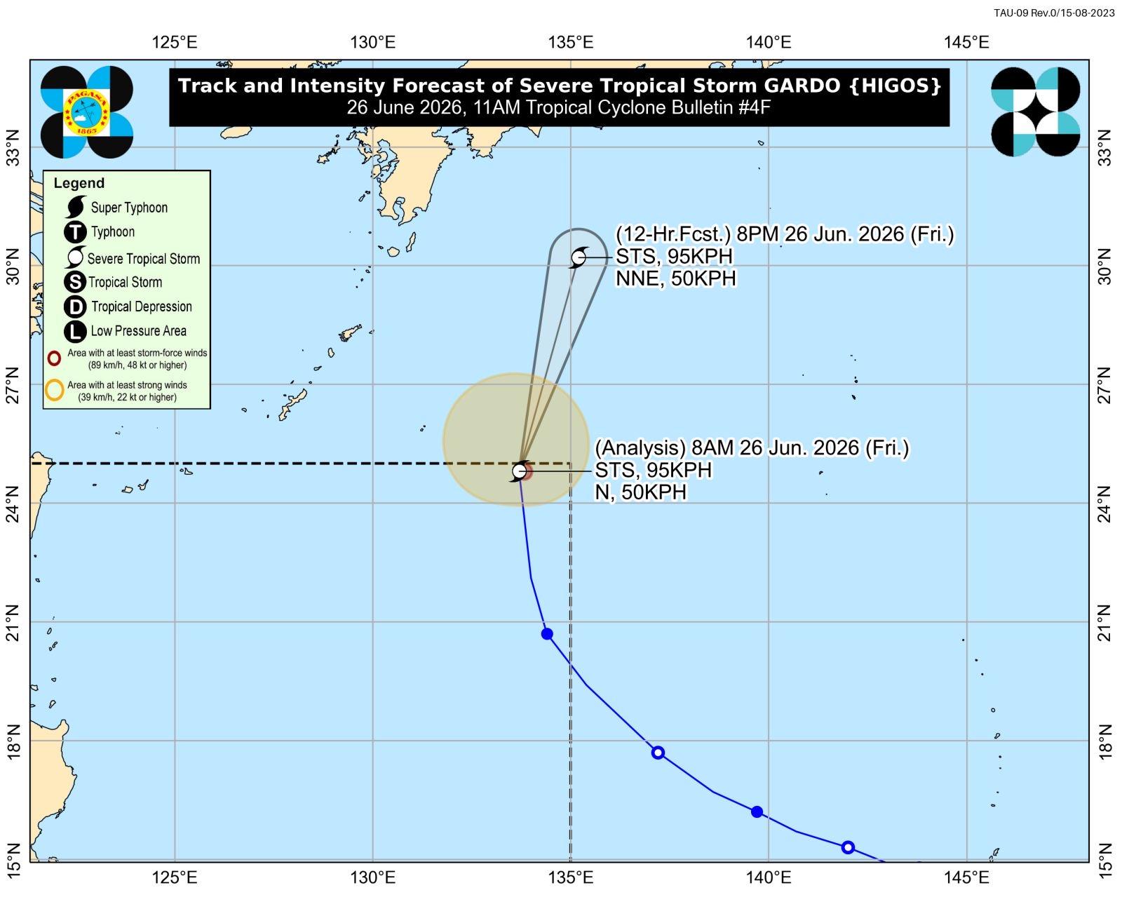 Severe Tropical Storm Gardo exits PAR Friday