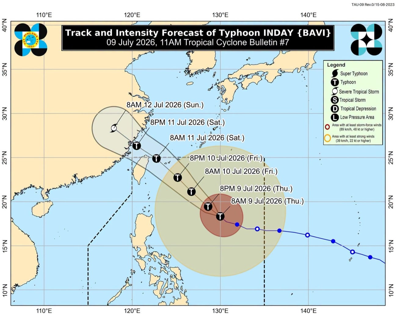 Signal No. 2 up in Batanes as Inday moves over PH Sea