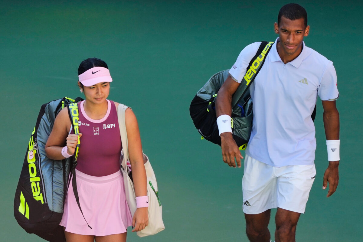 Alex Eala Felix Auger-Aliassime vs Elina Svitolina Gael Monfils US Open mixed doubles round of 16
