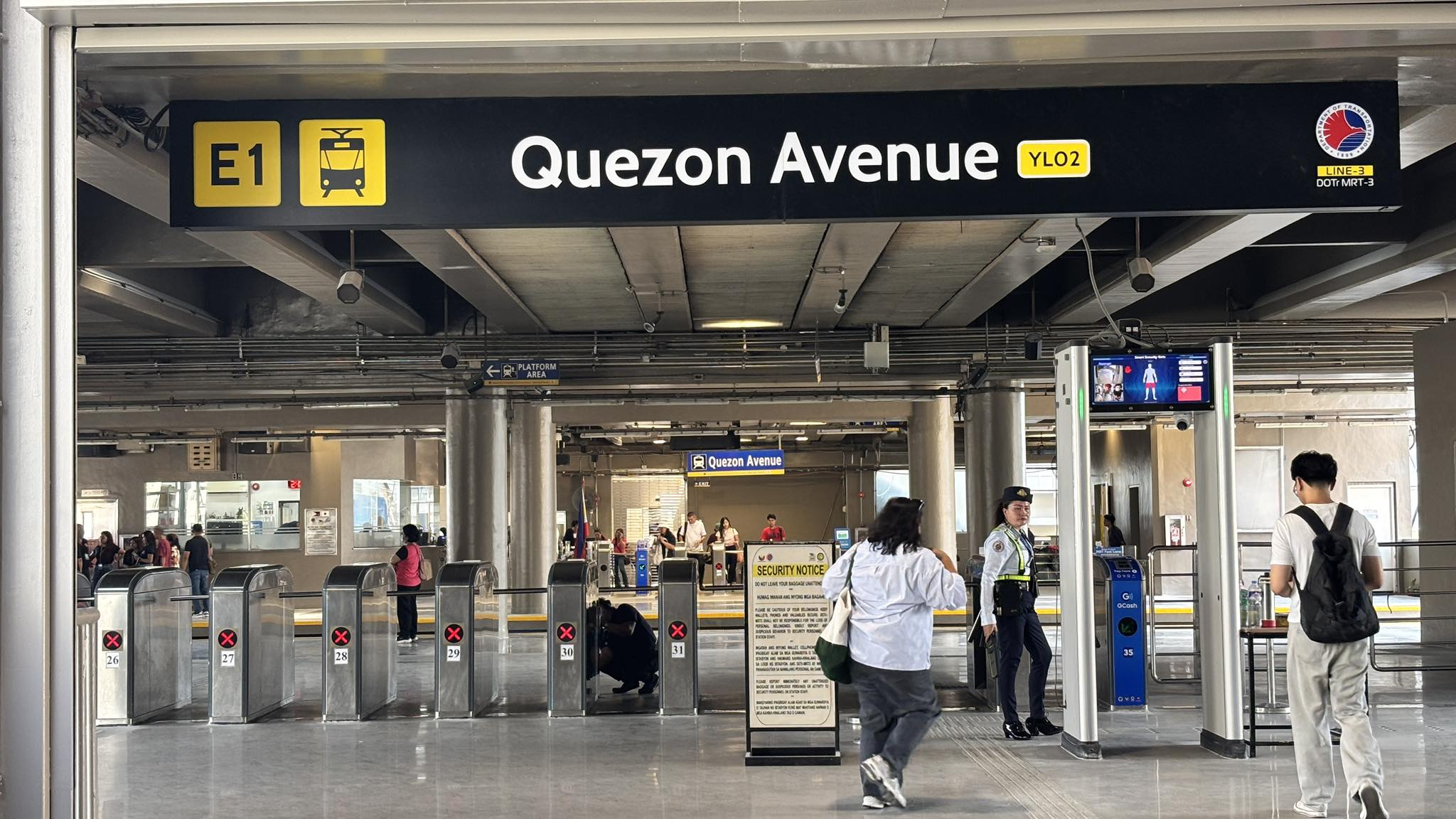 DOTr lauds improvement done at MRT-3 Quezon Avenue