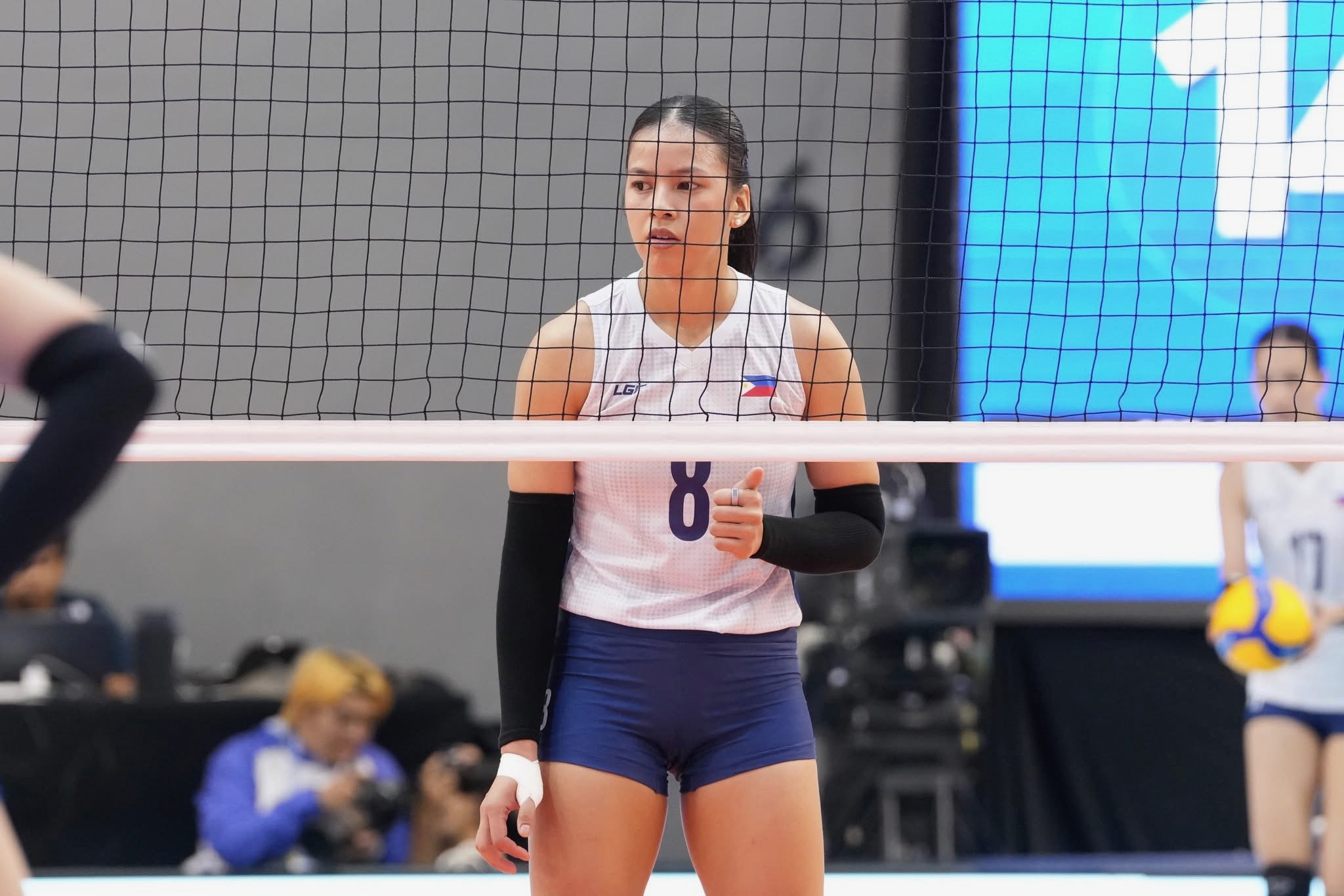 Alas Pilipinas women's Eya Laure in action during a game vs Vietnam in the 2026 SEA V Cup Leg 2.