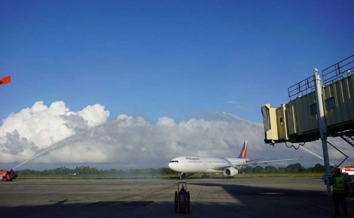 PAL’s first Airbus A330 lands at Bohol-Panglao International Airport