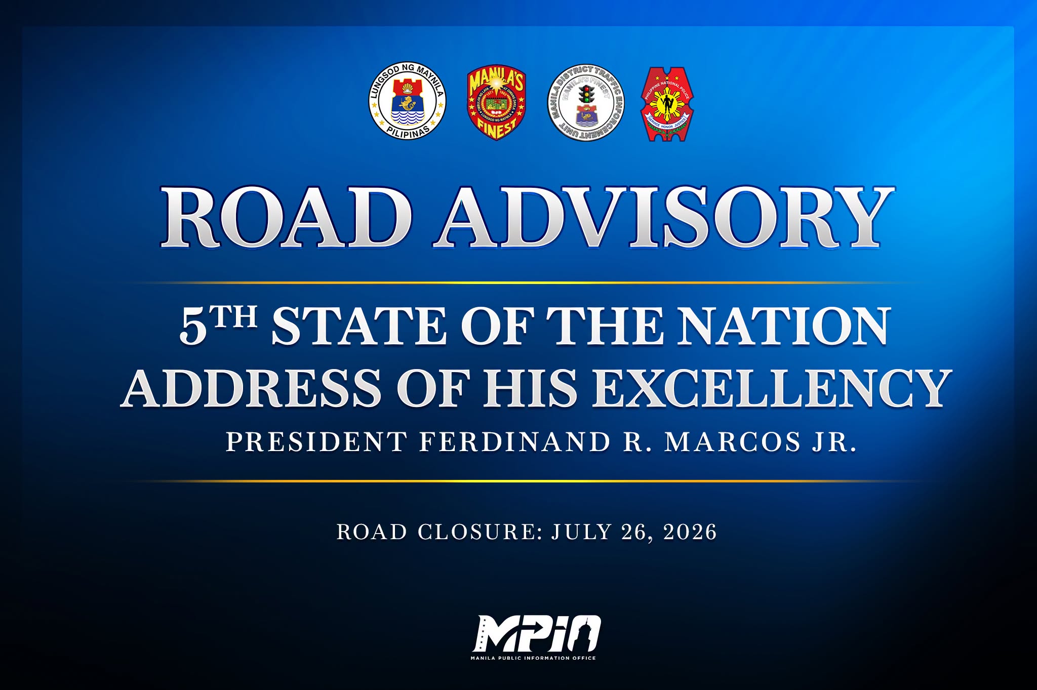 Manila sets road closures, rerouting for Marcos’ 5th Sona