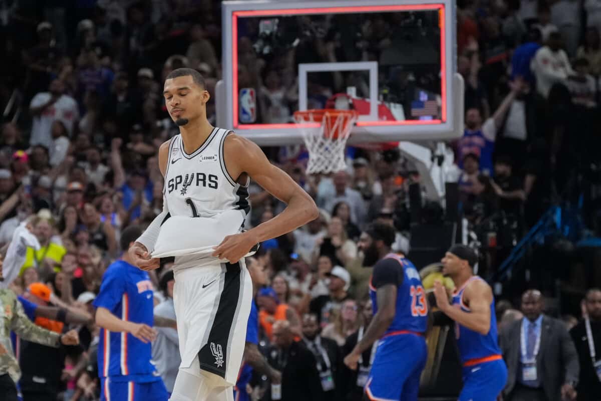 Victor Wembanyama Spurs vs Knicks Game 2 NBA Finals