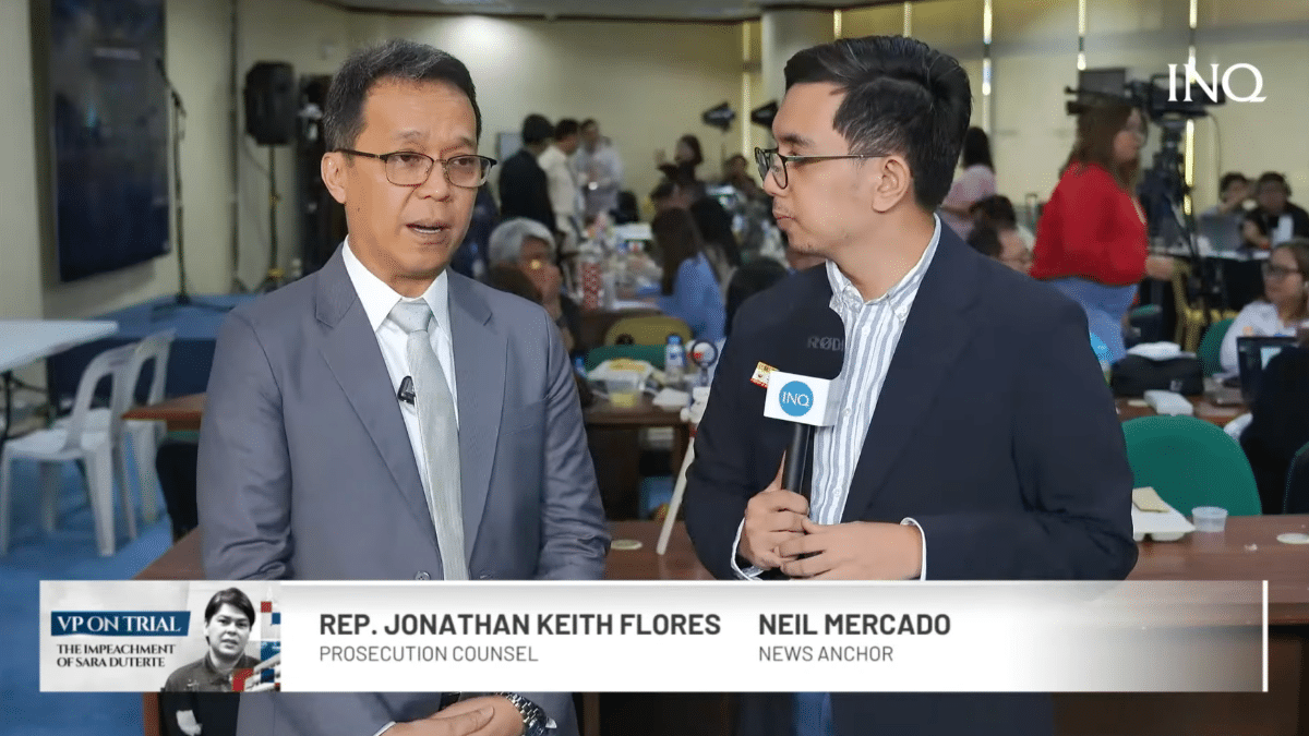 WATCH: House prosecutor Flores speaks on Sara Duterte trial