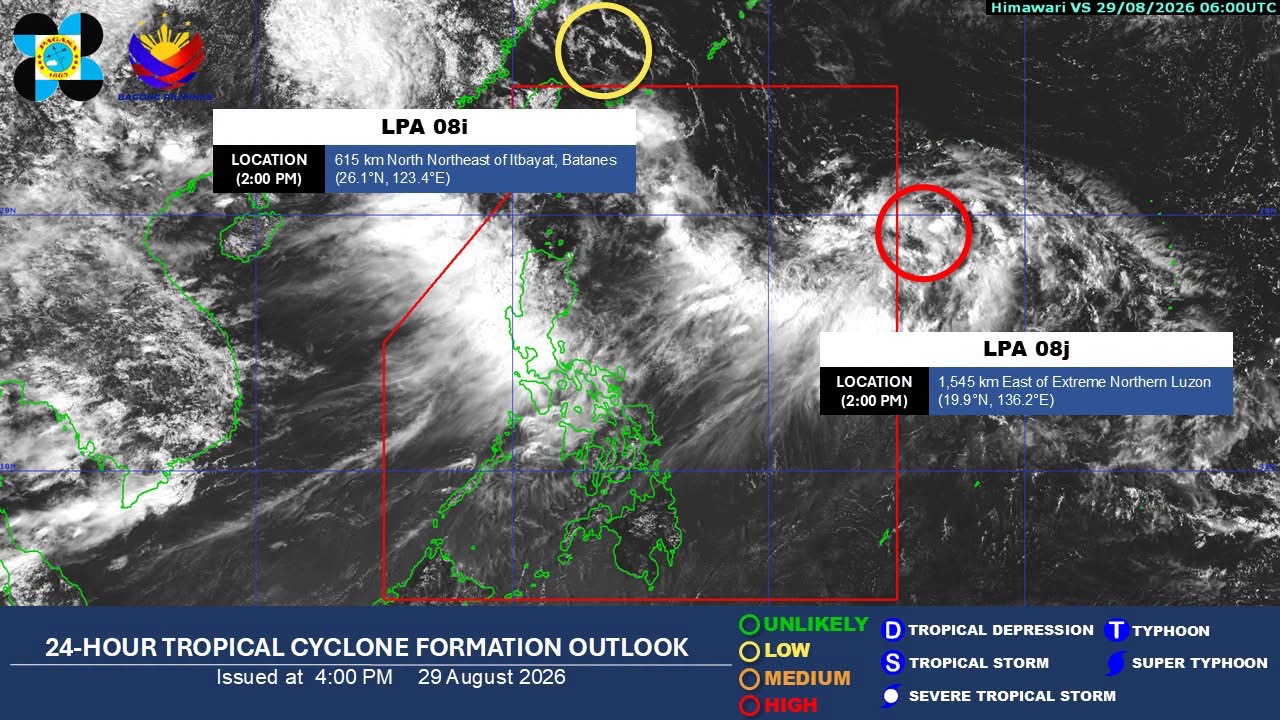 Wet, rainy Sunday in parts of Luzon, Visayas due to ‘habagat’ – Pagasa