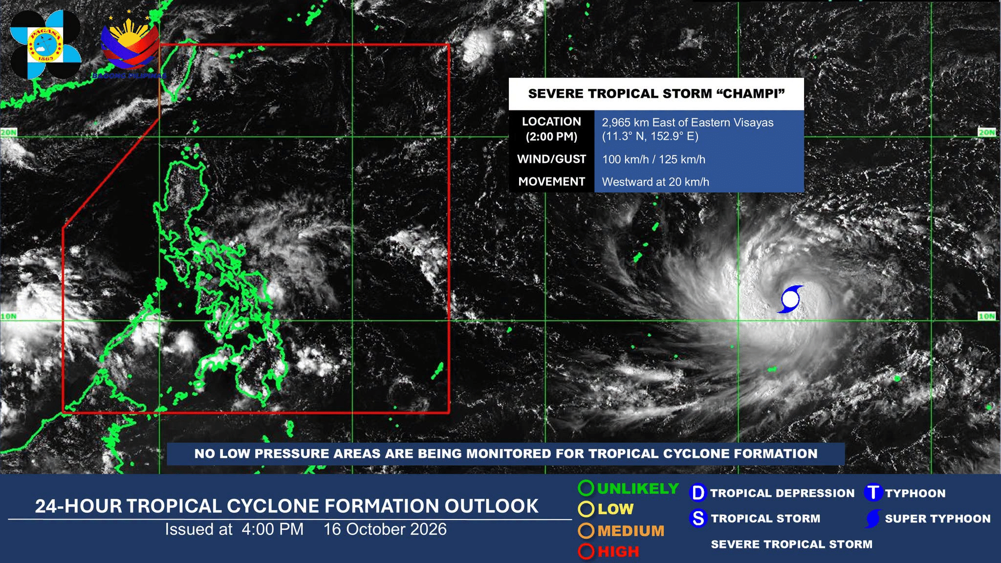 Storm outside PAR may affect, enter PAR early next week – Pagasa