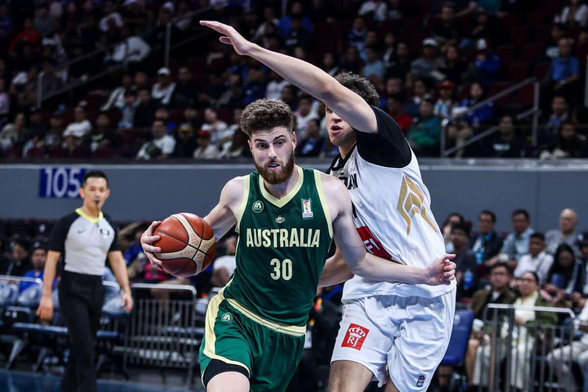 Fiba World Cup Asian Qualifiers Anthony Dell'Orso Australia vs Jordan