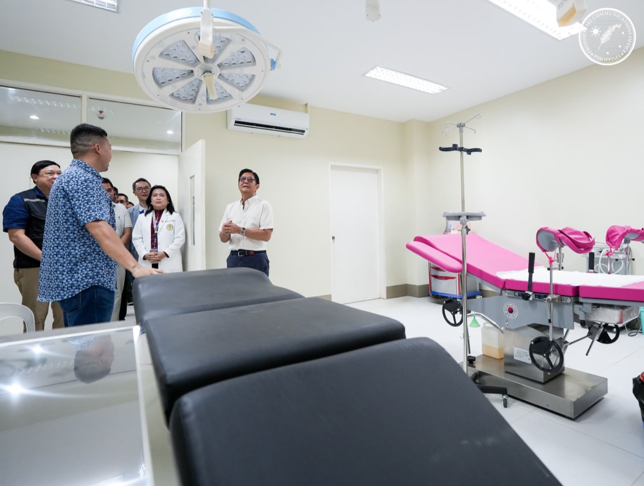 Marcos inspects newly rebuilt hospital in Eastern Samar