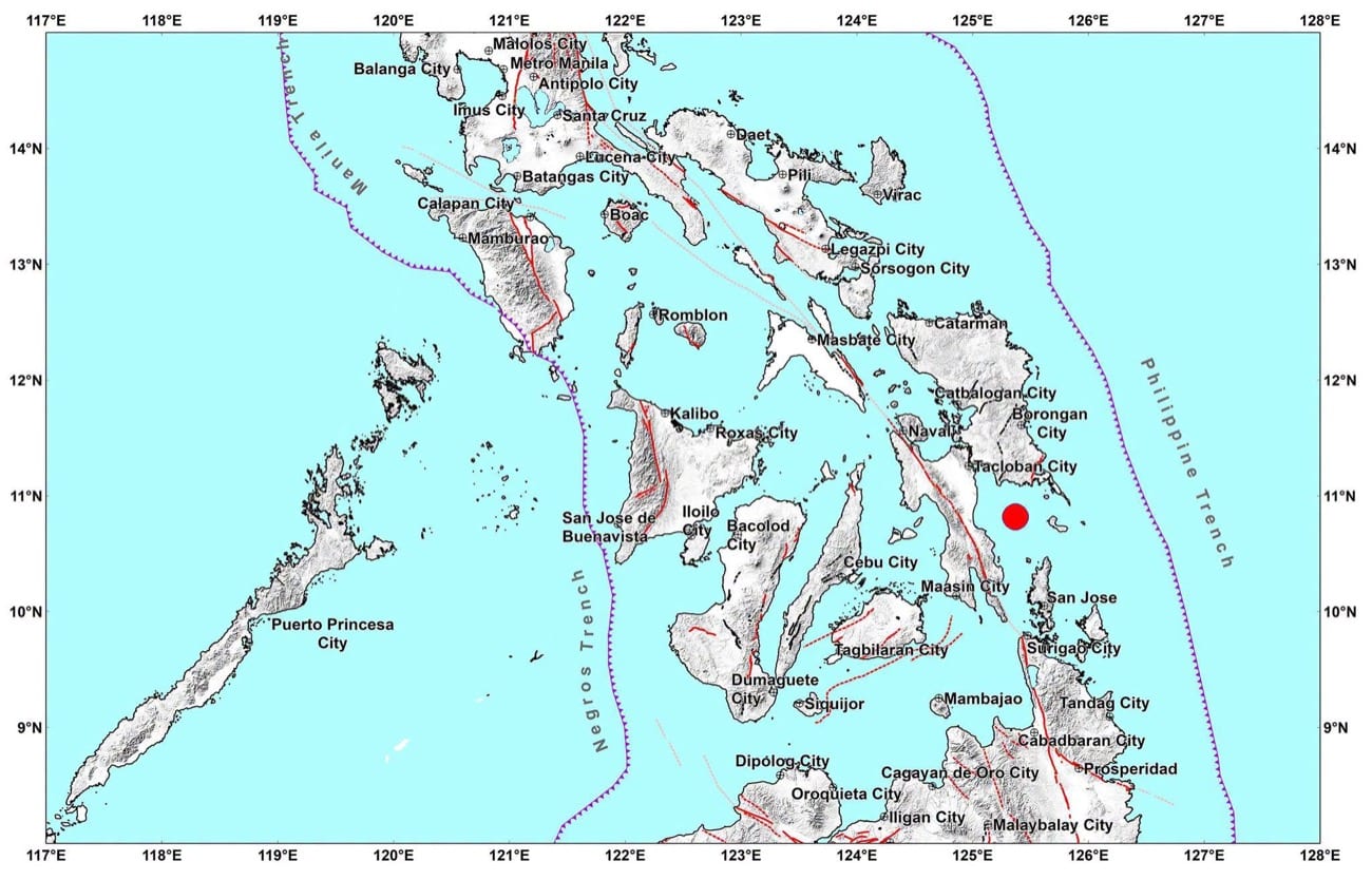 Magnitude 4.9 earthquake jolts Eastern Samar, parts of Leyte