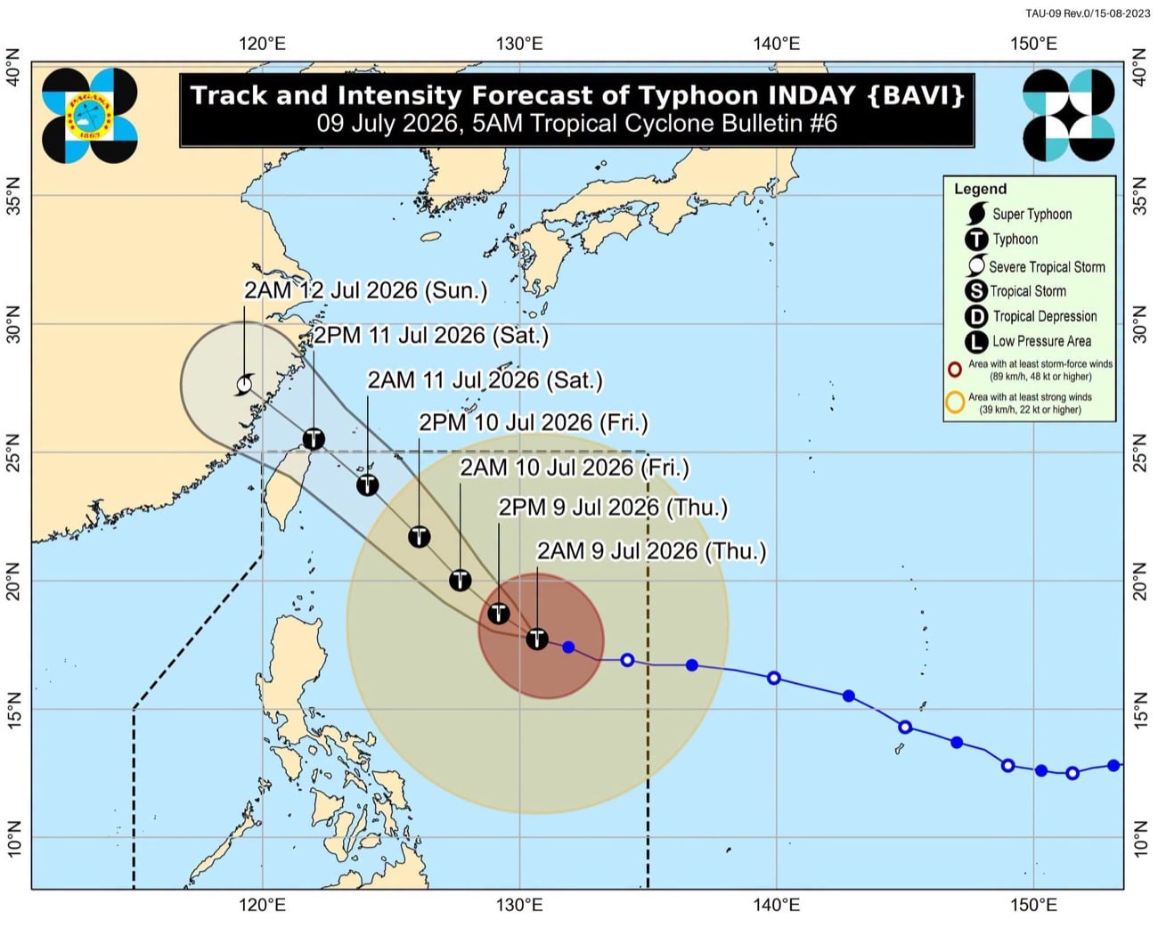 Inday weakens into typhoon; rains to drench parts of PH – Pagasa