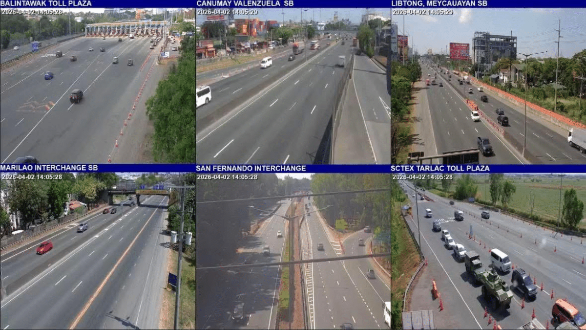 Light traffic seen along NLEX on Maundy Thursday afternoon