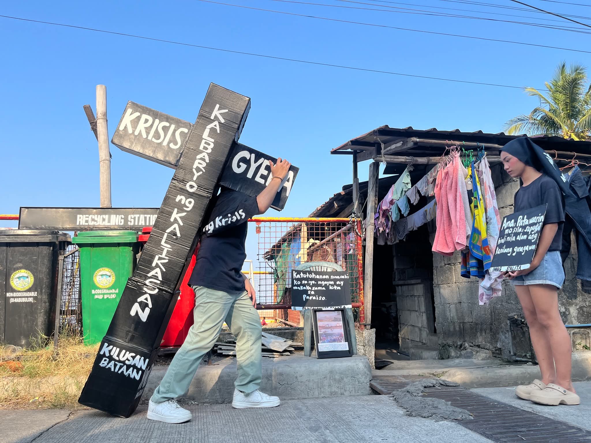 Activists stage ‘Calvary of nature and people’ protest in Bataan