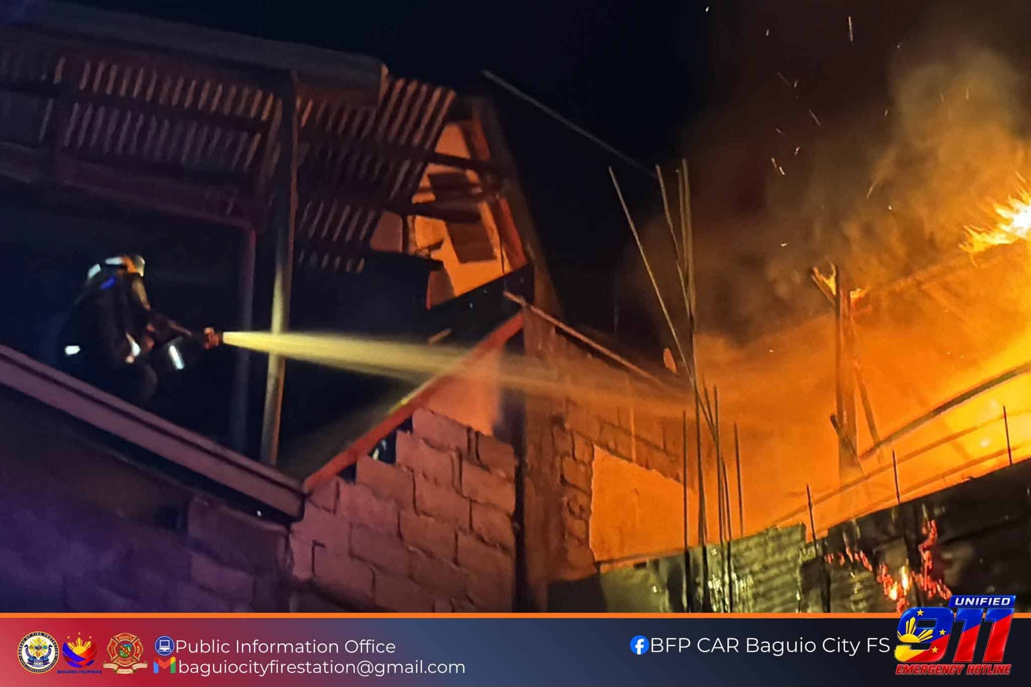 Fire razes mixed-use building in Baguio; 9 hurt