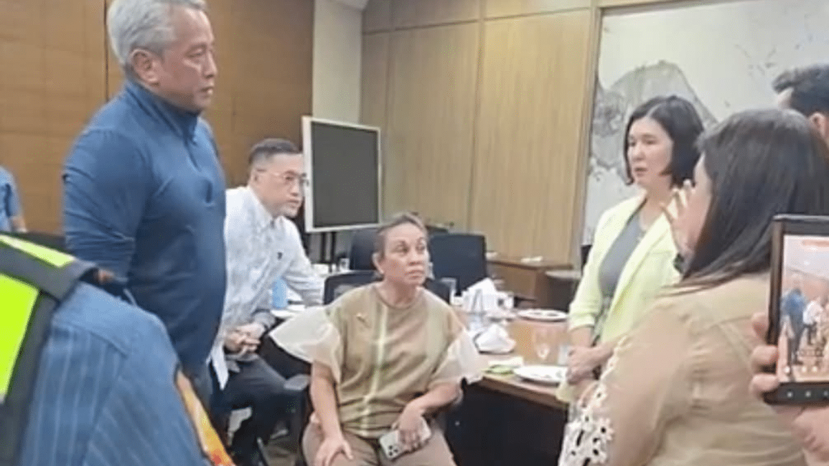 Jonvic Remulla meets with senators after shots heard in Senate
