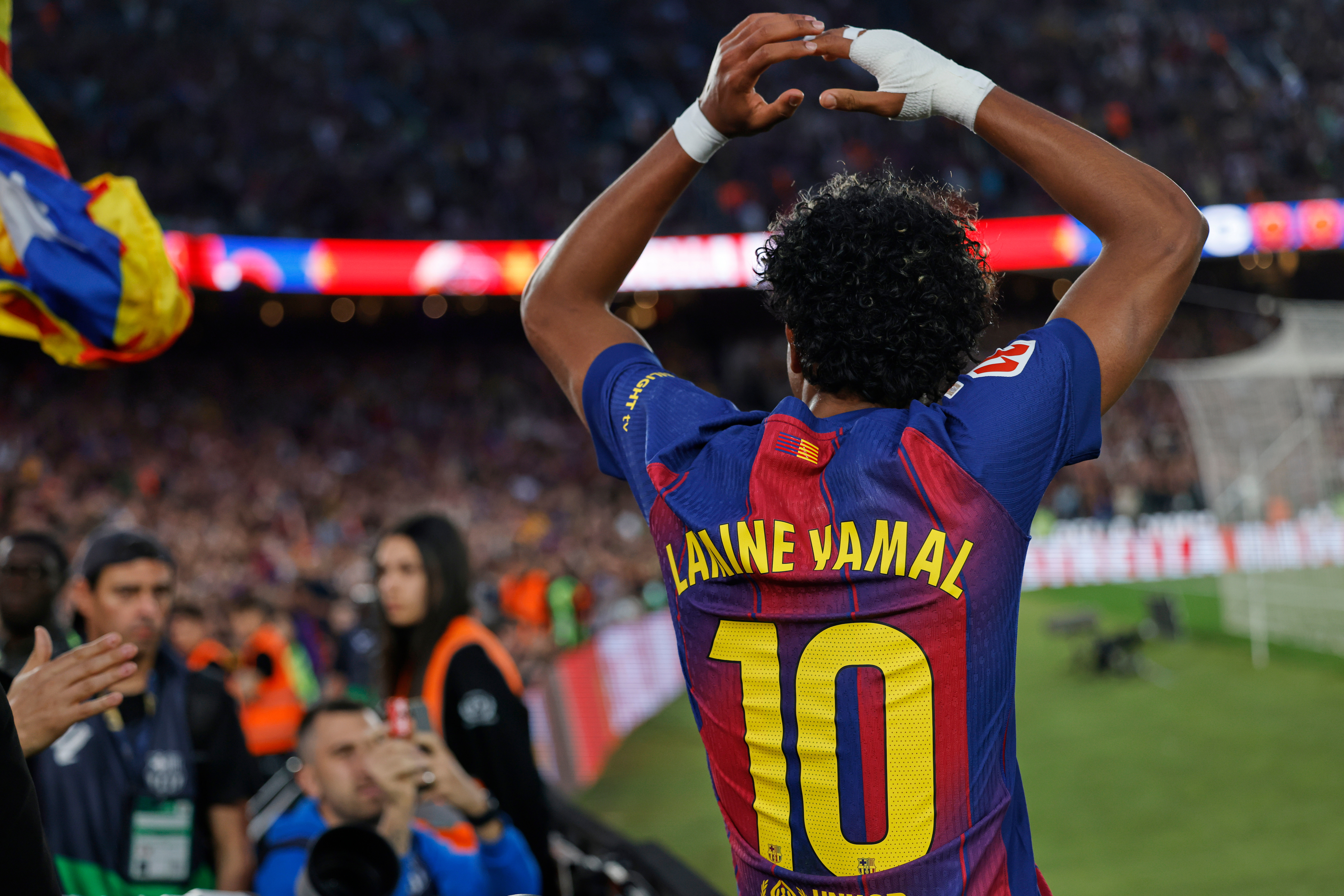 Lamine Yamal Barcelona Champions League vs Atletico Madrid