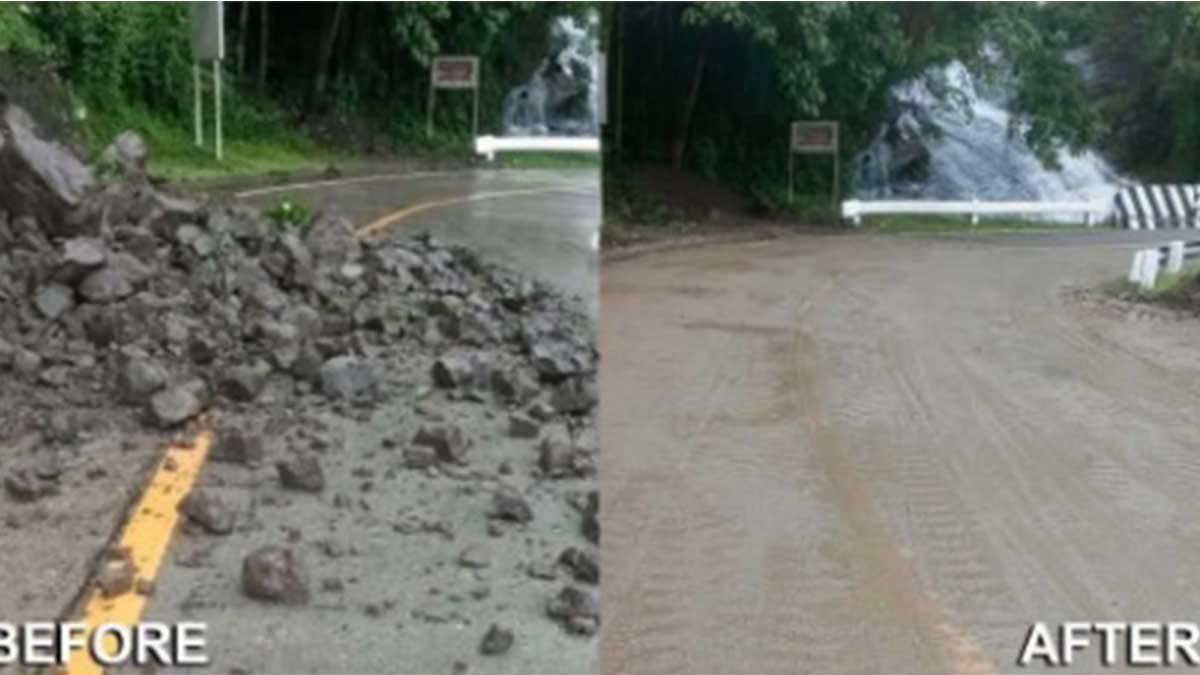 Ilocos Sur road reopens to all vehicles after rockslide