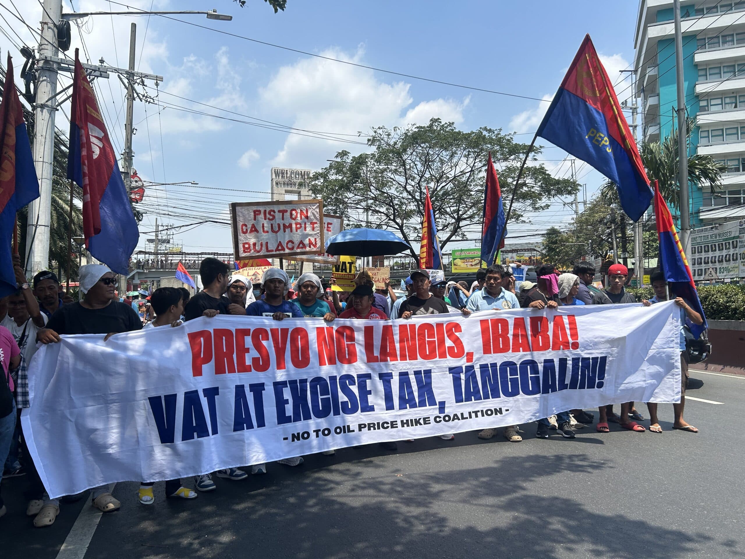 LOOK: Groups march to Mendiola on transport strike’s Day 2