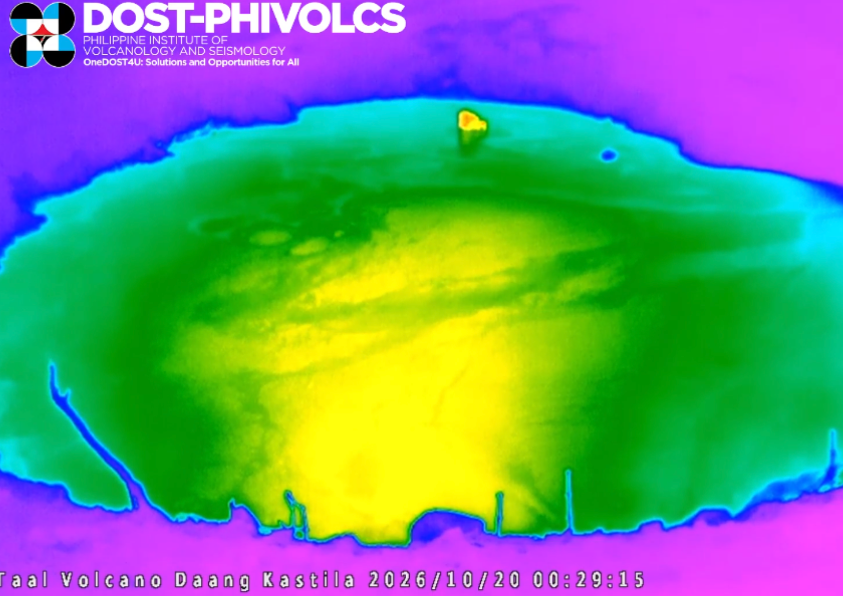 Taal Volcano logs minor phreatic eruption on Tuesday