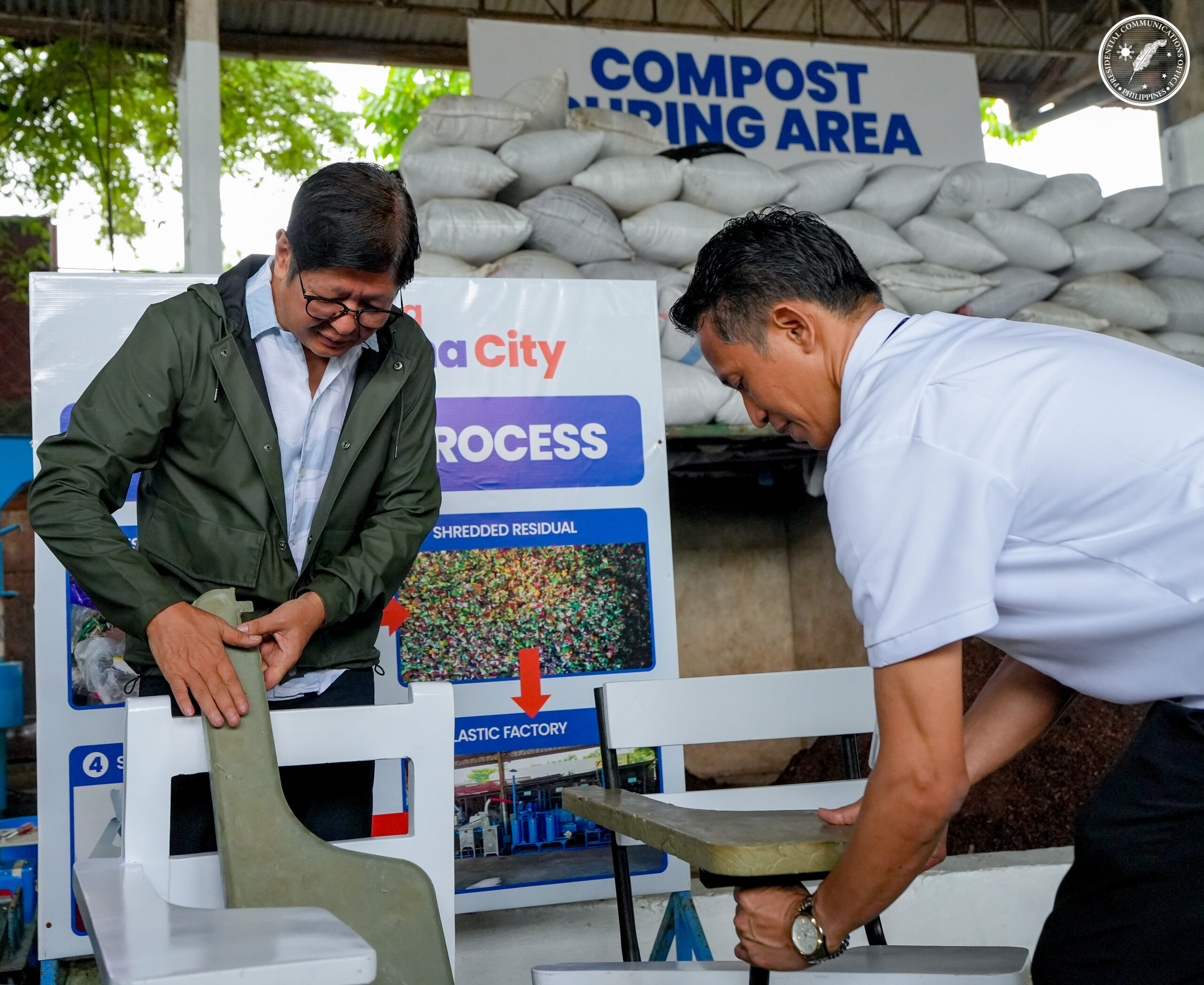 Marcos lauds, endorses Marikina’s waste recycling, flood control systems