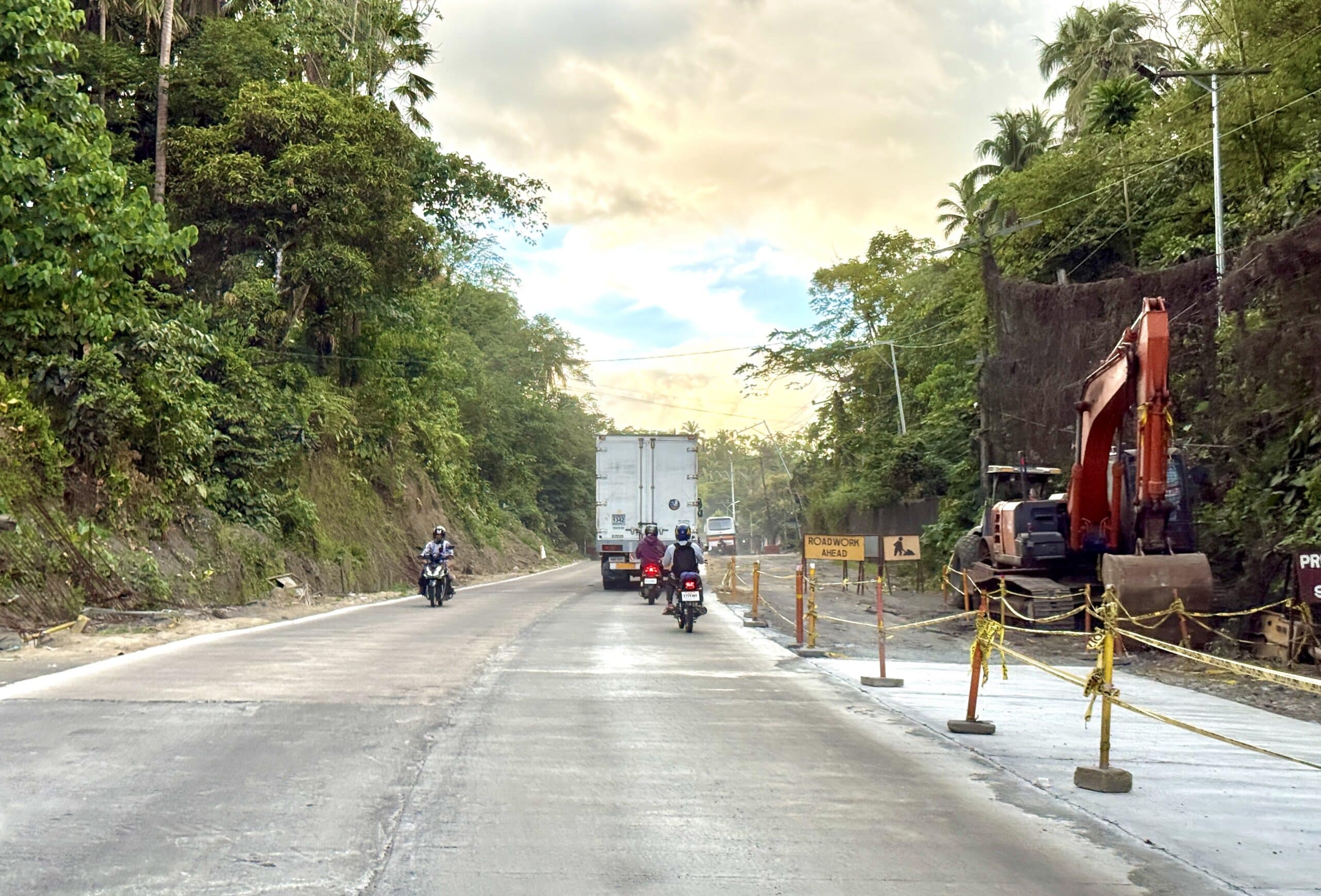 Bicol’s damaged Maharlika Highway section now open for Holy Week rush
