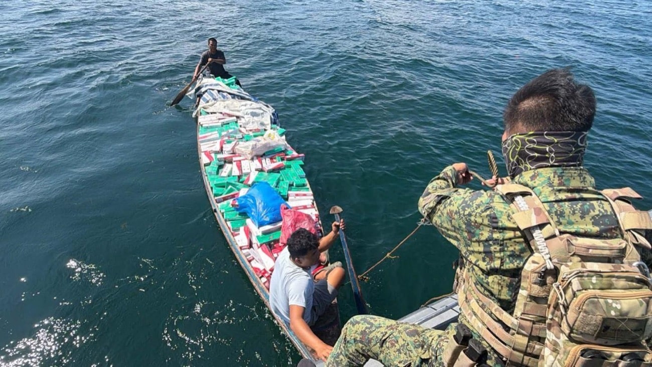 2 nabbed over P6.5-M smuggled cigarettes in waters off Zamboanga City