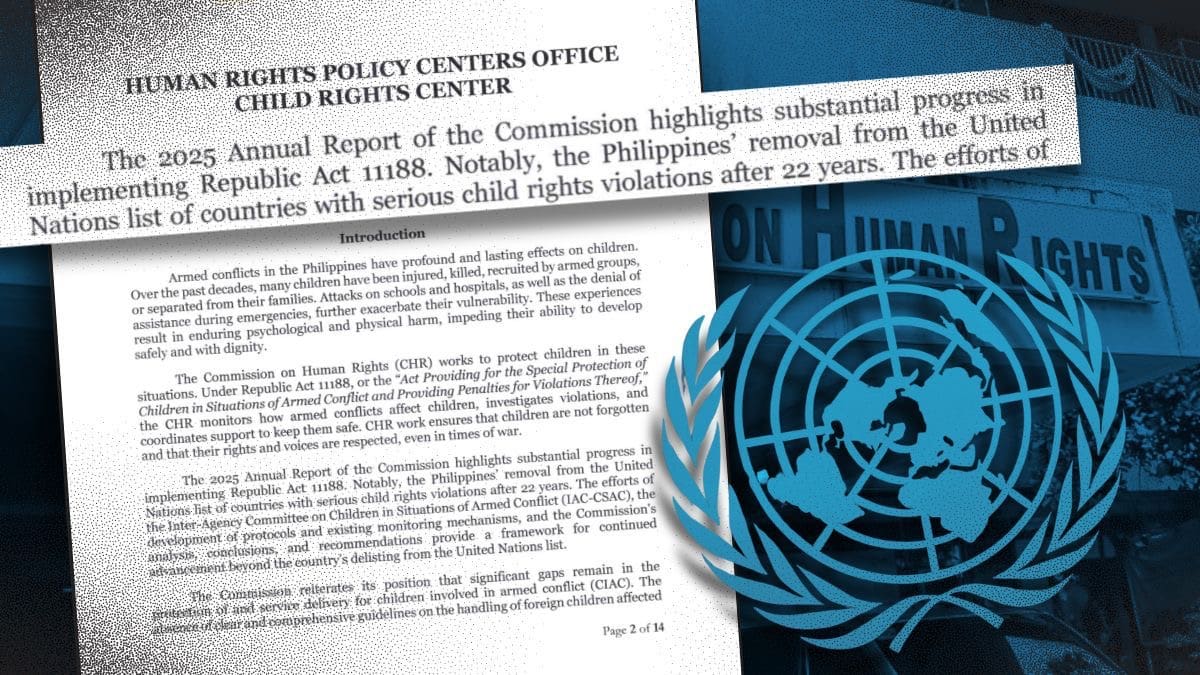 CHR hails PH removal from UN list of grave rights violations