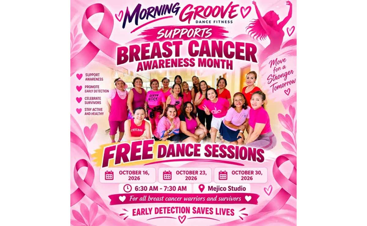 Free dance sessions for breast cancer survivors set in Calapan