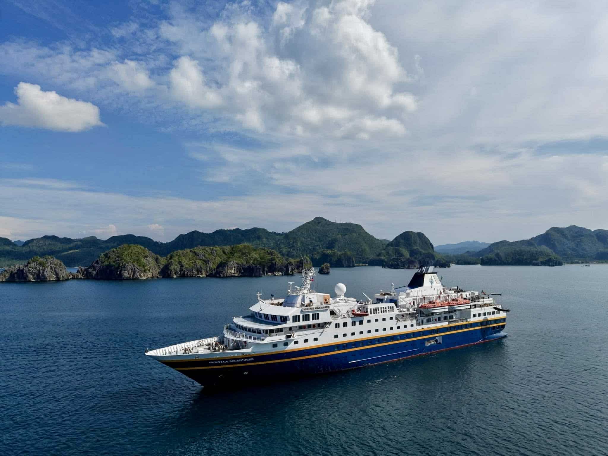 Expedition cruise ship returns to Caramoan