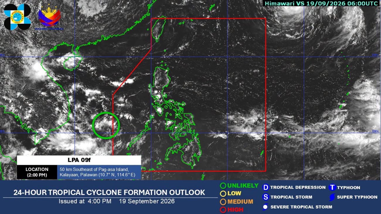 Pagasa: Rains in Southern Luzon, Visayas; fair weather in NCR Sunday