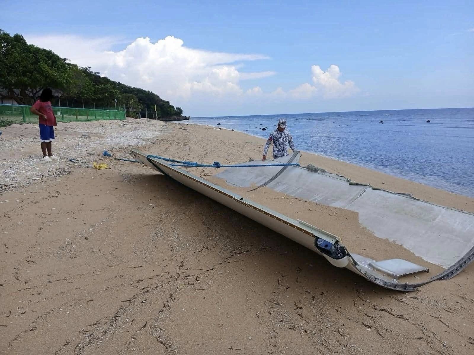 Metallic debris with Chinese markings found on Batangas shore