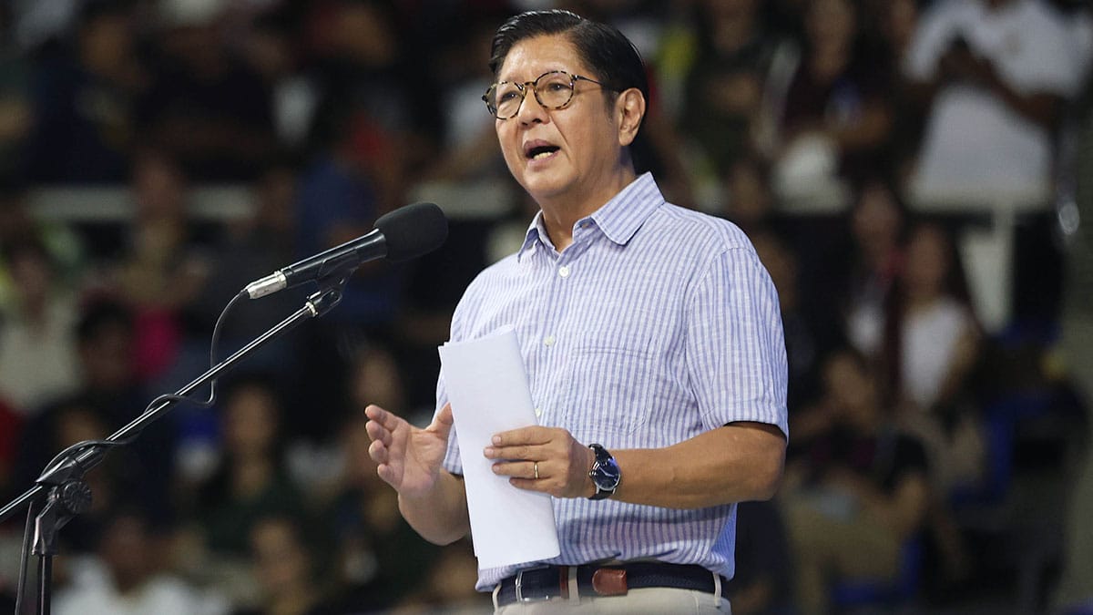 Marcos distributes learning materials to 13,000 students in San Juan