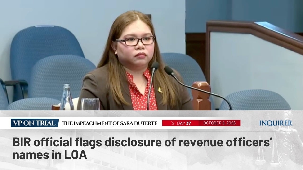 Witness flags exposure of BIR officers’ names after defense shows LOAs