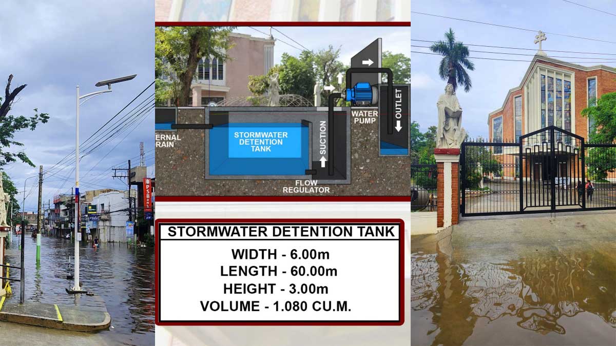 St. John Cathedral stands as island amid flooded Dagupan City
