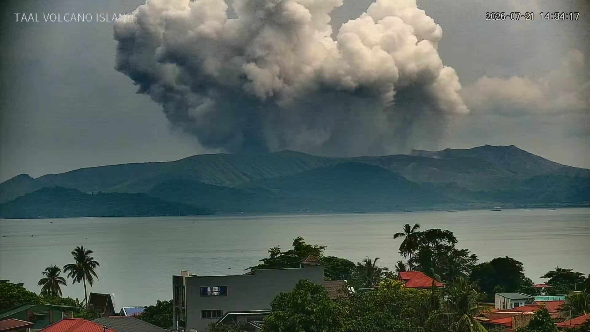 Taal Volcano logs 4th minor phreatomagmatic eruption for July