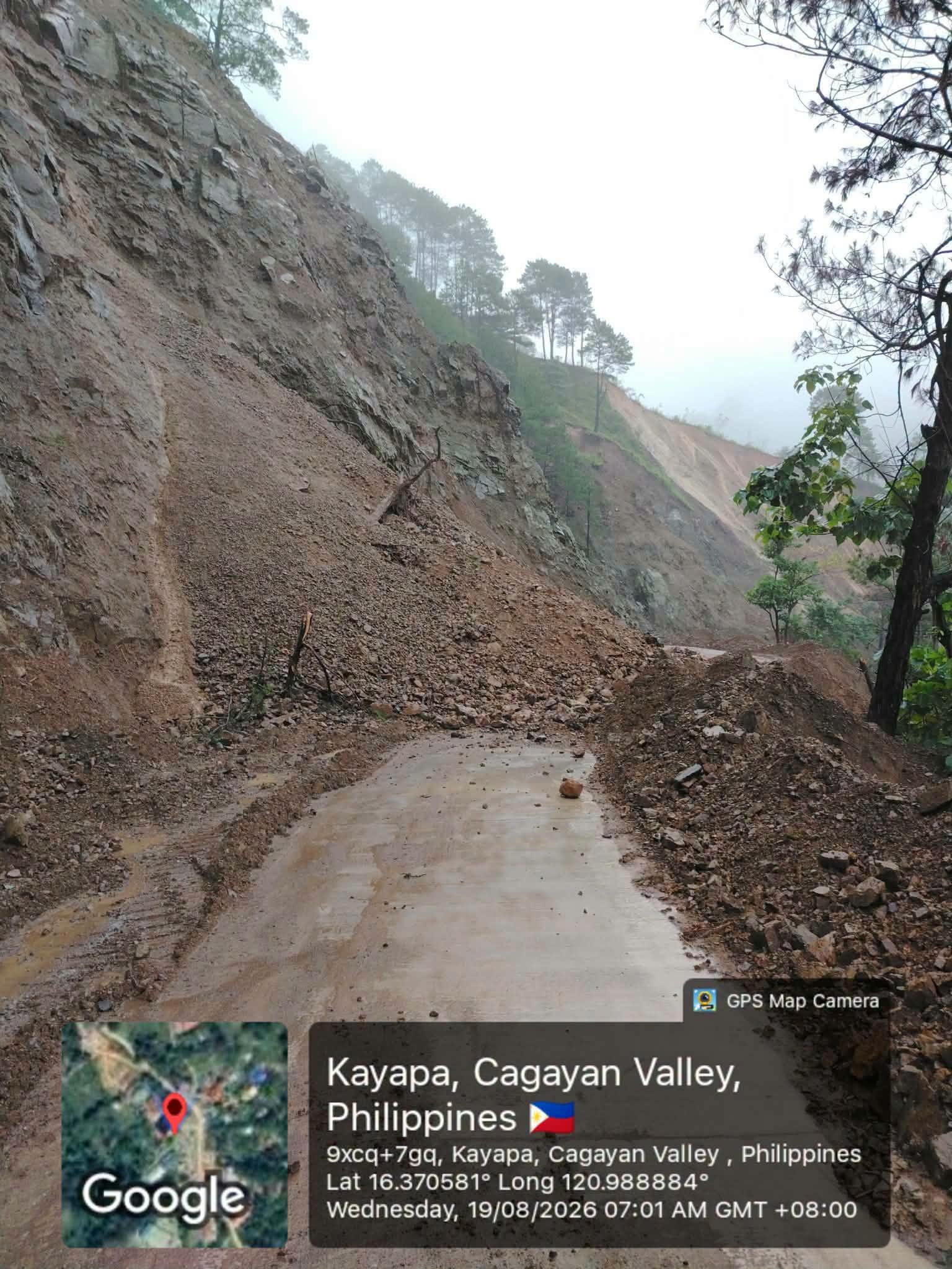 Landslide prompts closure of major road in Nueva Vizcaya