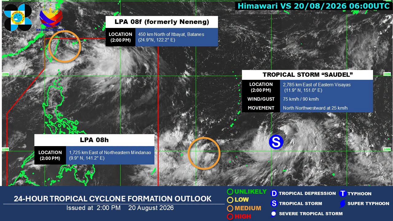 Pagasa: Neneng weakens into LPA, exits PAR