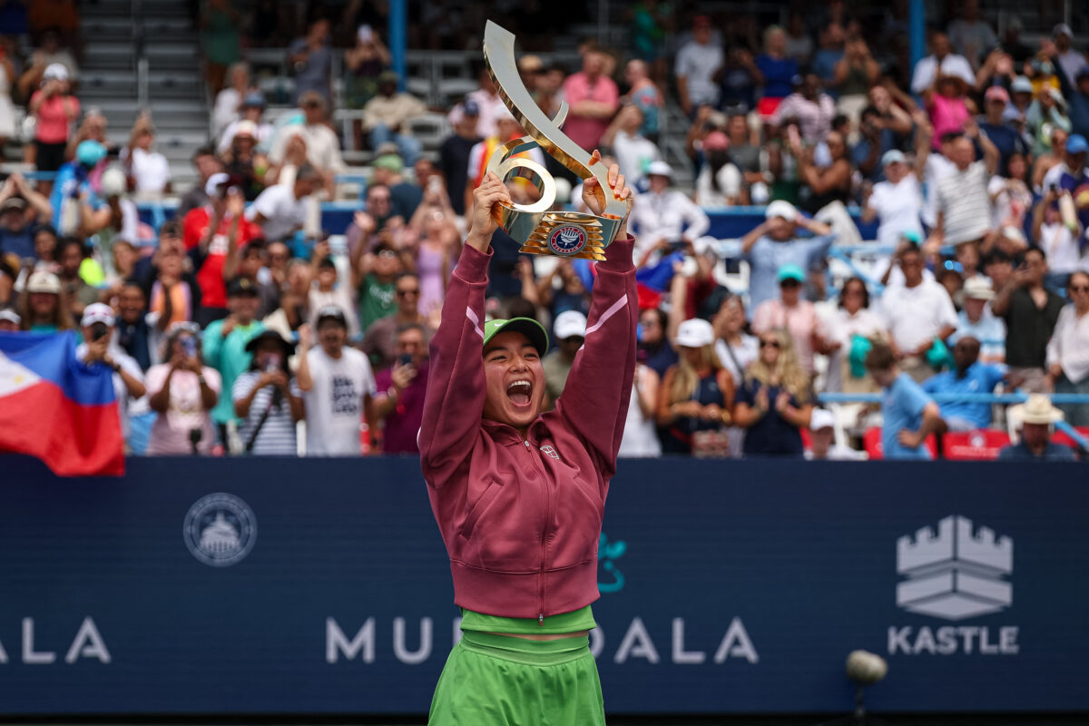 Alex Eala wins Mubadala DC Open, sets new career high ranking at World No. 20